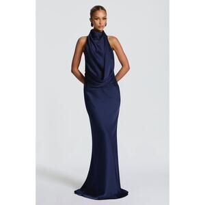 Navy blue maxi dress